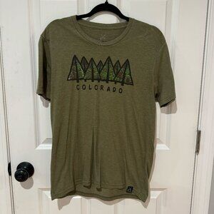 Green Short Sleeve Colorado T‎ Shirt - Size Medium